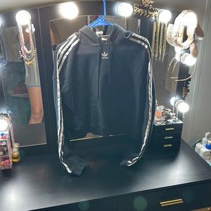 Adidas cropped hoodie/sweatshirt
